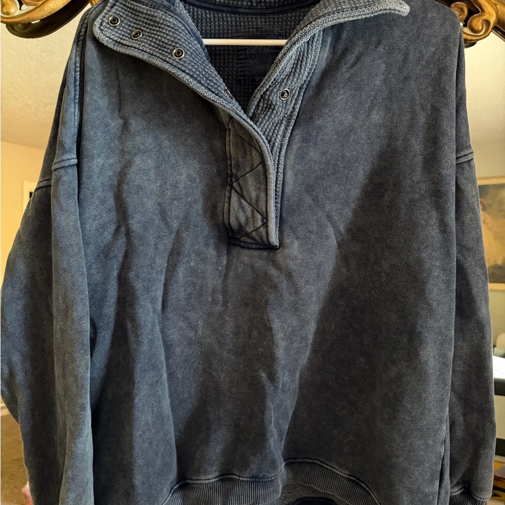 Aerie Oh Snap! Quarter Snap Pullover